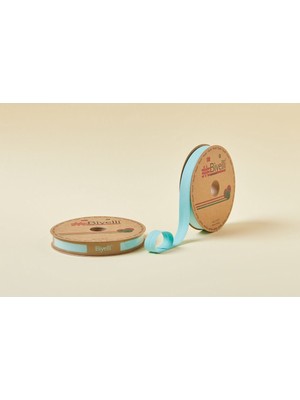 Biyelli Biye Koton Katlı D20 Açık Mint 2 cm 25 Metre %65 Koton %35 Polyester