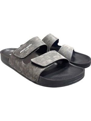 Pierre Cardin Çift Bantlı Cırtlı Anatomik Taban Erkek Terlik