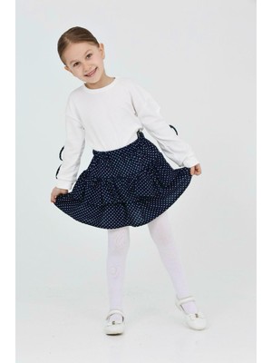 Eftelya Kız Çocuk Süet Etekli 2'li Elbise (Süet Kat Kat ETEK+BLUZ)12183