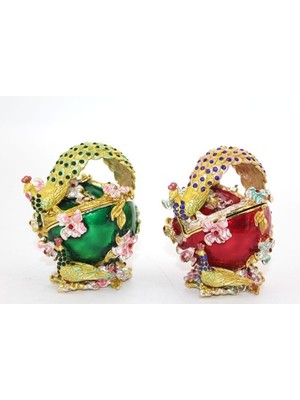 Periboia Swarovski Taşlı Tavuskuşu Kutu