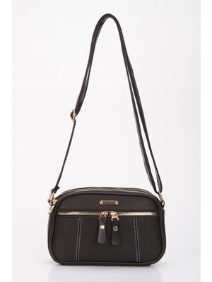 Kadın 3 Bölmeli Astarlı Ayarlanabilir Kolon Askılı Çapraz Omuz Çantası A214