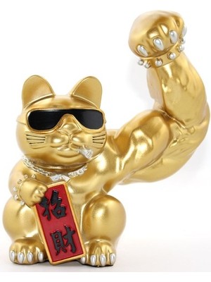 Periboia Polyester Şanslı Kedi Figürü Model 2