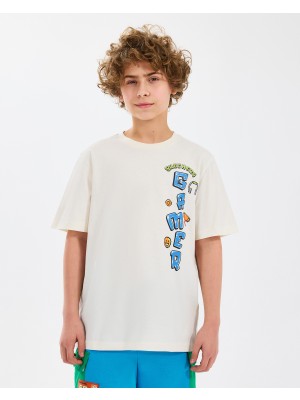 Skechers B Graphic Tee T-Shirt Büyük Erkek Çocuk Offwhite Tshirt Sk2510028-102