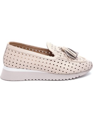 Derinet Casual Hakiki Deri Kadın Ayakkabı