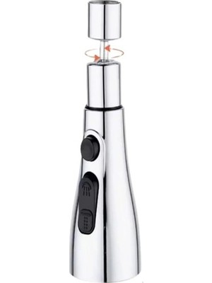 Ozcmax Metalik Musluk Başlığı 3 Fonksiyon