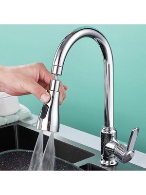 Ozcmax 3 Fonksiyonlu Metalik Musluk Başlığı
