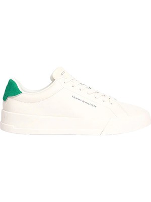 Tommy Hilfiger Th Court Lth Detaıl Ess Bej Erkek Sneaker