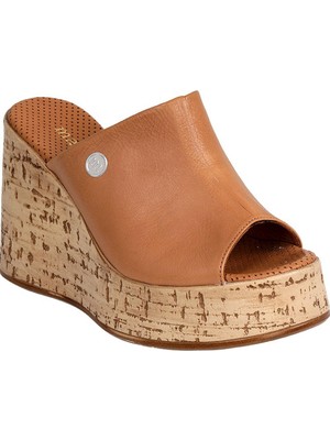 Mammamia D25YT-1475 Kadın Deri Topuklu Terlik