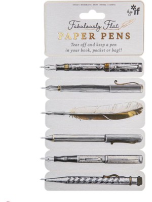 If Fabulously Flat Paper Pen Kalemli Kitap Ayracı
