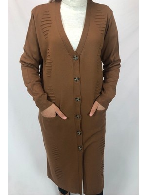 Ece Giyim Düğmeli Triko Hırka