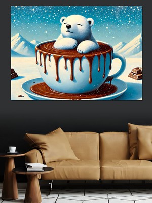Kutup Tatlısı Dekoratif Kanvas - Mdf Ahşap Tablo