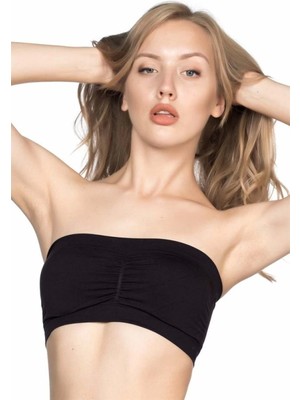 Miraxx Siyah Emay 4022 Pedli Straplez Korse