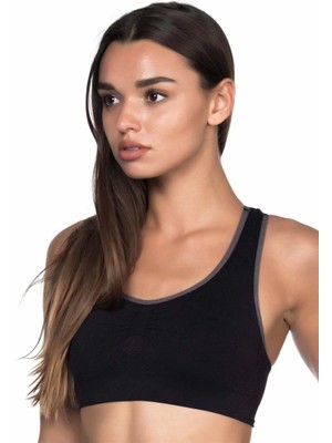 Miraxx Siyah-Antrasit Emay 4024 Double Sütyen Korse