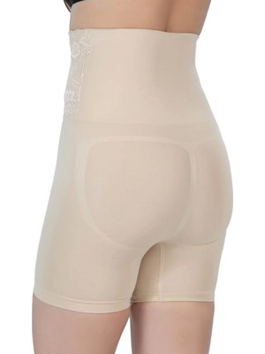 Miraxx Ten Emay 2091 Önü Dantelli Yüksek Bel Boxer Korse