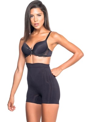 Miraxx Siyah Emay 7027 Ince Düşük Bel Boxer Korse