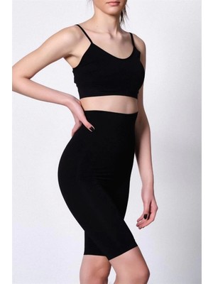 Miraxx Siyah Emay 2015 Yüksek Bel Double Uzun Paçalı Korse