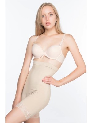 Miraxx Ten Emay 2027 Yüksek Bel Dantelli Paçalı Korse