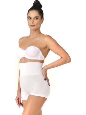 Miraxx Beyaz Emay 2022 Pantolon Double Korse