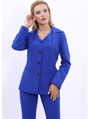 Erkek Yaka Yelek Ceket-Saks