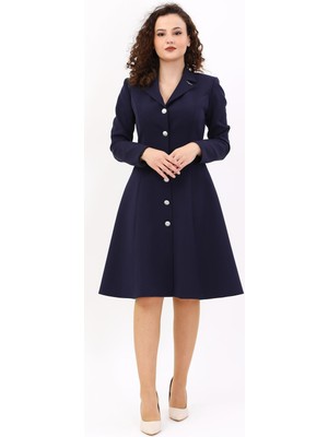 Prenses Elbise-Lacivert