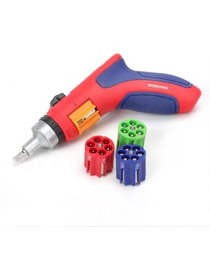 WP221048 24 Parça Profesyonel Cr-V Kabzalı Cırcırlı Bits Tornavida Seti + Kemer Askılı Bez Taşıma Çantası