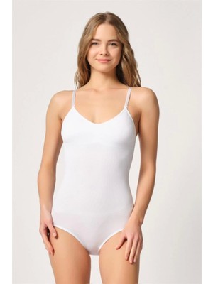 Miraxx Beyaz M Emay 1925 Soft Pedli Çıtçıtlı Body