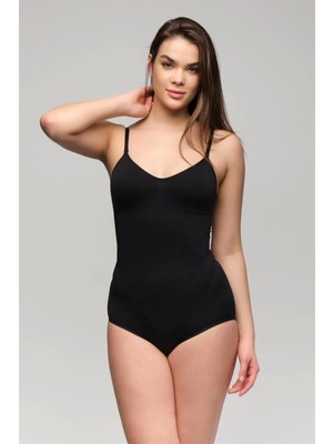 Miraxx Siyah M Emay 1925 Soft Pedli Çıtçıtlı Body