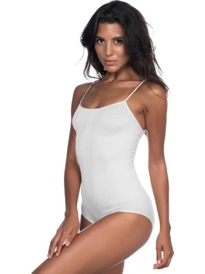 Miraxx Beyaz Emay 1923 Soft Ip Askılı Çıtçıtlı  Body