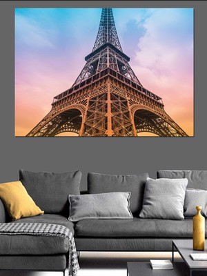 Eyfel Kulesi Güzelliği Dekoratif Kanvas - Mdf Ahşap Tablo