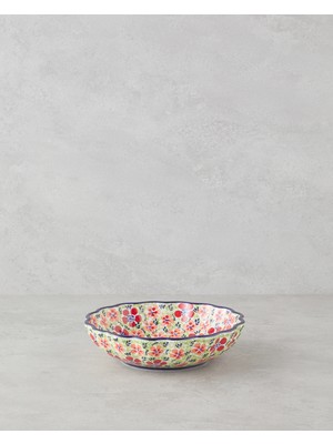 Botanic Stoneware Kase 21,5 cm Renkli