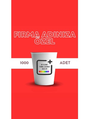 Kaplan 1000 Adet Özel Baskılı 6. 5 Oz Karton Bardak