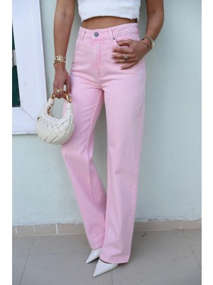 Pembe Yıkamalı Jean Pantolon