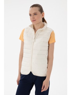 U.s. Polo Assn. Kadın Krem Yelek (Dokuma) 50299178-VR071