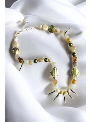 Petek Aksesuar Akrilik Zarif Kolye