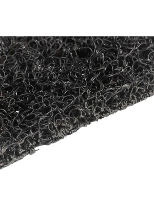 Kadir Tarım Kadirtarım Kıvırcık Halı Paspas 14 mm Renk Siyah 1 x 4 Metre Su Emici Iş Yeri Apartman Kaymaz