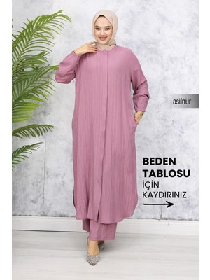 Asilnur Merve  Hac Ve Umre Ikili Takım Kıyafeti  Gül Kurusu