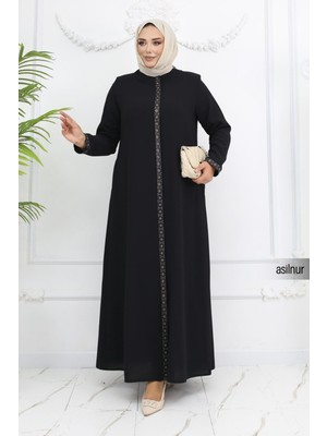 Anne Nakışlı Petek Ferace Siyah