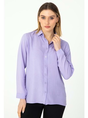 Viskon Uzun Kollu Gömlek 1500070 - Nuevo - Lila