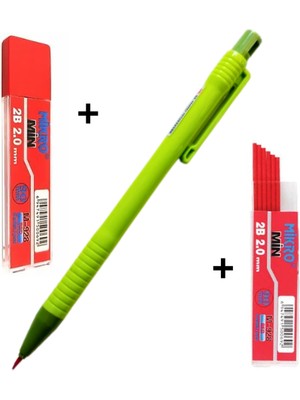 2.0 mm Kırmızı Kalın Uçlu Versatil Kalem 1 Adet ve 2.0 mm Kalın Uç Kırmızı 2 Paket