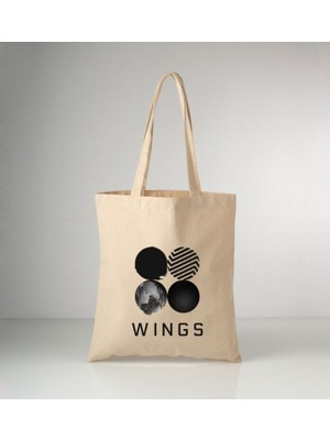 Mediterian Şık ve dayanıklı bej pamuklu tote çanta, günlük kullanım için modern tasarım