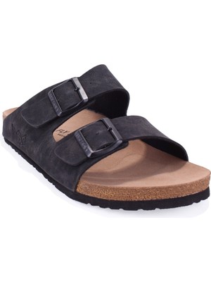 Fly Soft S903 Siyah Günlük Ortopedik Erkek Spor Terlik