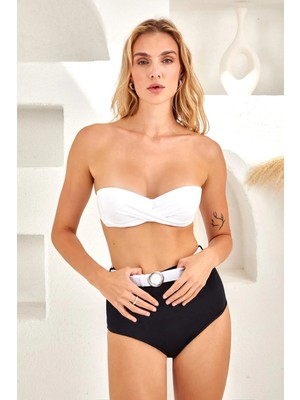 Lapieno Dolgulu Straplez Bikini Takım 254242