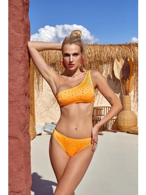 Lapieno Tek Omuz Taş Baskılı Bikini Takım 254250