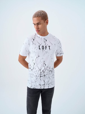 Loft Regular Fit Beyaz Erkek T-Shirt LF2038730