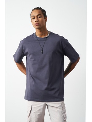 Oversize Dikiş Detaylı Premium Basic T-Shirt