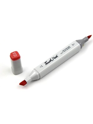 Depposite Touchliit Çift Taraflı Marker Kalem Coral Red R12