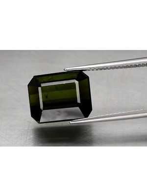 Aries 11.25 ct 13.2X10.7 mm Octagon Natural Unheated Forest Green Tourmaline Big!