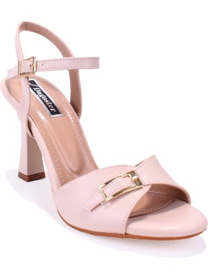 Dagoster DZA07-928420 Ten Klasik Topuklu Kadın Ayakkabı