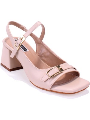 Dagoster DZA07-928210 Ten Klasik Topuklu Kadın Ayakkabı