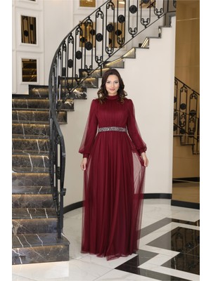 Alya Abiye Bordo FVM206